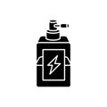 Antistatic hair sprayer black glyph icon