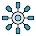 Antistress fidget icon vector flat