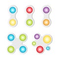 Antistress trendy toys fidget sensory pop it and simple dimple