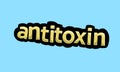 antitoxin writing vector design on a blue background Royalty Free Stock Photo