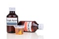 Antitussive and expectorant cough mixture is prescribed as medication for dry cough and chesty cough respectively