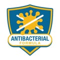 Antiviral antibacterial formula emblem