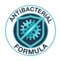 Antiviral antibacterial formula shield icon