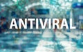 Antiviral theme with an airport background