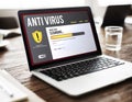 Antivirus Alert Firewall Hacker Protection Safety Concept Royalty Free Stock Photo