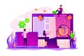 Software testing concept vector illustration Royalty Free Stock Photo