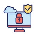 Antivirus Isolated Vector icon which can easily modify or edit Royalty Free Stock Photo