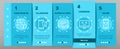 Antivirus Program Onboarding Icons Set Vector Royalty Free Stock Photo