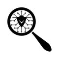 Antivirus program search icon Royalty Free Stock Photo