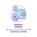 Antivirus solution concept icon Royalty Free Stock Photo