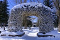 Antler Arch in Jackson Hole Wyoming Landmark Royalty Free Stock Photo