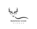 Antler logo design template Royalty Free Stock Photo