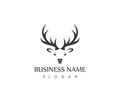 Antler logo design template Royalty Free Stock Photo