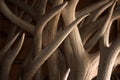 Antlers Background Texture Points and Beams Royalty Free Stock Photo