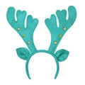 Antlers of a deer toy headband isolated on white background Royalty Free Stock Photo