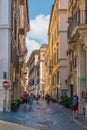 Antonia Column Street in Rome, Italy