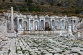 Antonine Nymphaeum in Sagalassos Ancient City in Burdur. Royalty Free Stock Photo