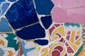 Antonio Gaudi mosaic of broken tiles Royalty Free Stock Photo