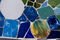 Antonio Gaudi mosaic of broken tiles