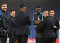 Antonio Rudiger, Edin Dzeko, Stephan El Shaarawy and Edin Dzeko