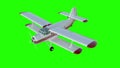 The antonov An-2 bi-plane. Old white plane. Realistic physics animation, realistic reflections and motions. Global illumination re