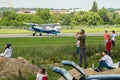 Antonov biplane from Romanian Air Club on Bucharest BIAS Royalty Free Stock Photo