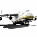 Antonov AN-124 Cargo Jet on Airport Ramp Royalty Free Stock Photo