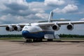 Antonov cargo plane, before being destroyed. Ai generated