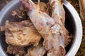 Goat Boiled Meat Mutton Unsliced In The Sufurian Royalty Free Stock Photo
