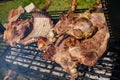 Mbuzi Nyama Choma Goat Roasted Meat On The Grill Grilled Barbecue Delectable Food In Nairobi City County Kenya East Africa