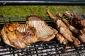 Mbuzi Nyama Choma Goat Roasted Meat On The Grill Grilled Barbecue Delectable Food In Nairobi City County Kenya East African