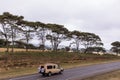 Landcruiser Moving Ntulele Highway Narok County Engulfed with Wheat Farm Plantations