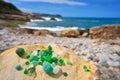 Antromero beach of Cristales glass stones Asturias