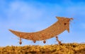 Ants carry rising arrow for business graph Royalty Free Stock Photo