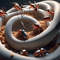 Ants in forest, AI-Generatet