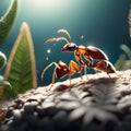 Ants in forest, AI-Generatet