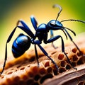 Ants in forest, AI-Generatet