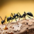 Ants in forest, AI-Generatet