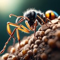 Ants in forest, AI-Generatet