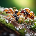 Ants in forest, AI-Generatet