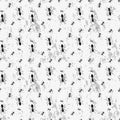 Ants group isolated on white background. Seamless vector illustration