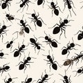 Ants Seamless Pattern Background Royalty Free Stock Photo