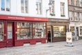 Touristic shops near Antwerp Cathedral