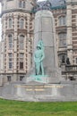Memorial statue of fallen sailors