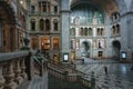 Antwerp, Belgium - 04.29.2018: Inside the old part of Antwerpen-Centraal train station. Old urban industrialarchitecture