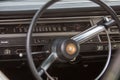 Antwerp, Belgium, June 2013, Close up detail of a 60`s vintage red Chrysler 300 Royalty Free Stock Photo