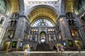 Antwerp, Belgium - May 11, 2015: People in Entrance hall of Antwerp Central station.