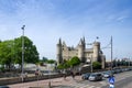 Antwerp, Belgium - May 11, 2015: People visit Steen Castle (Het steen)