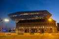 ANTWERP, BELGIUM, 04 20 2022, The modern architectural landmark building as the harbour house of the Antwerp-Bruges port Royalty Free Stock Photo