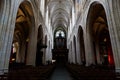 ANTWERP, BELGIUM - October 2, 2019: Interiors, paintings and details of Notre dame d`Anvers cathedral in Antwerp, Flemish region,